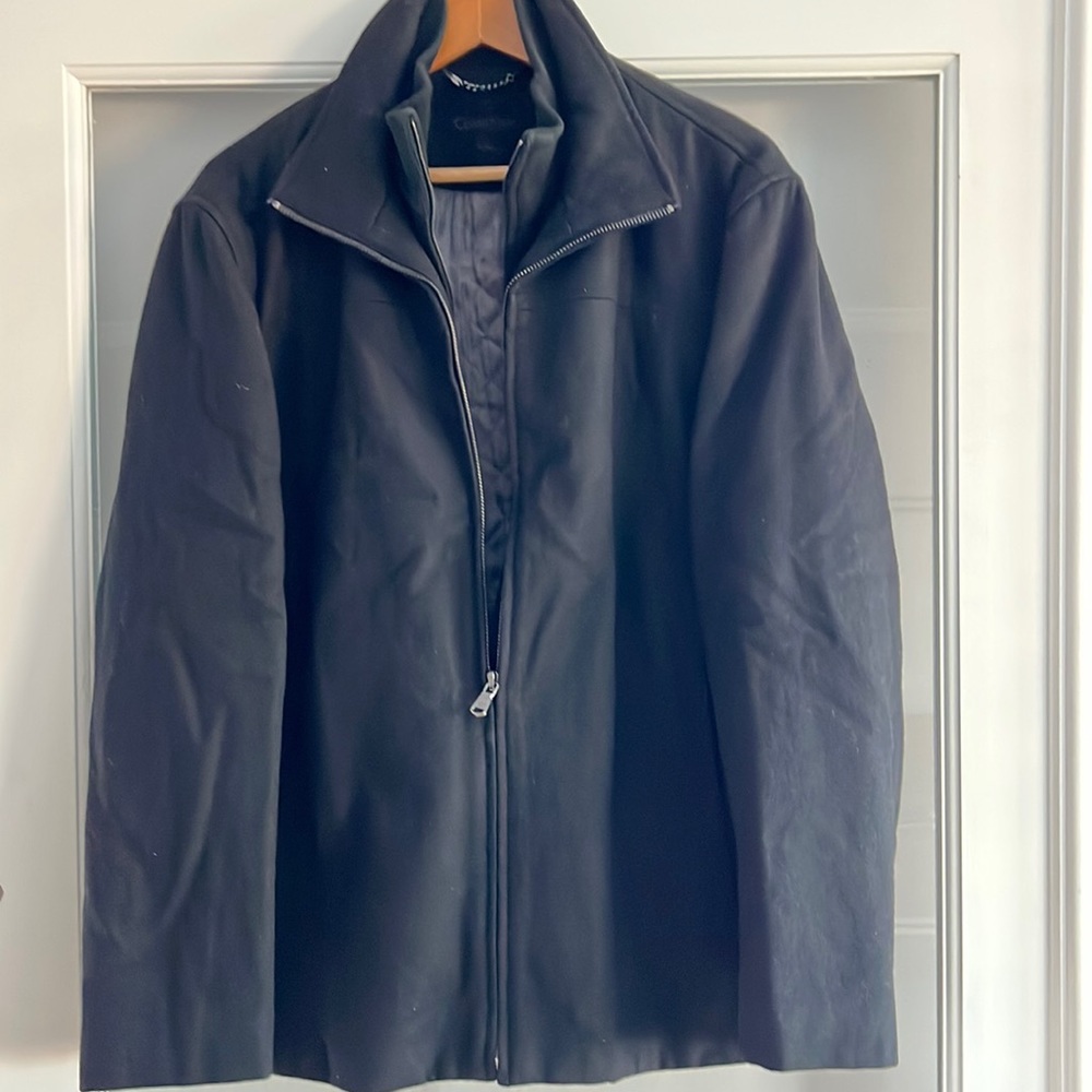 CALVIN KLEIN MEN’S BLACK DOUBLE ZIPPER JACKET